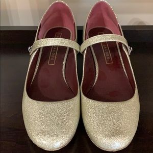 Marc Jacobs Gold Mary Jane loafers, Size 40